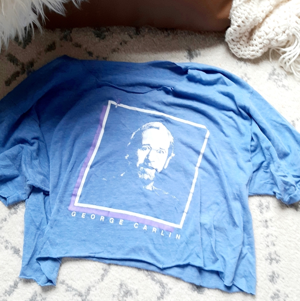 Vintage George Carlin Crop Top